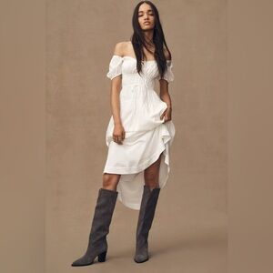 Anthropologie Gray Ivy Boots by Silent D